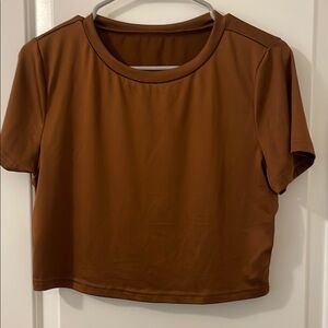 Brown Women's Crop Top